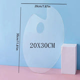 AOOKMIYA 1Pcs Transparent Palette Acrylic Palette Fine Arts Oil Painting Palette Gouache Acrylic Painting Palette