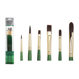 1Set Winsor Newton Acrylic / Oil Painting Brushes High Elastic Nylon Long Rod Art Painting Brush Set Art Supplies