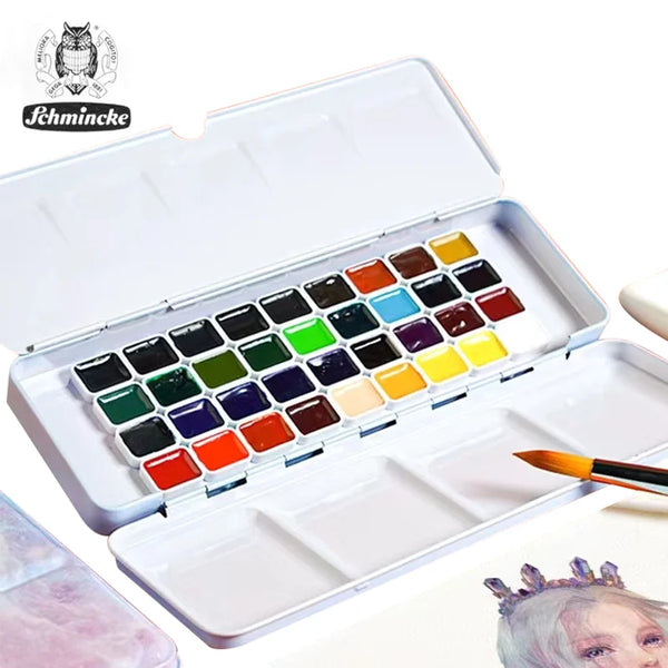 1ml 24/36 Colors Schmincke College Grade And Master Watercolor Split Paint Portable Mini Art Supplies Set