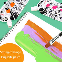 1pc MIYA HIMI Gouache Refill Watercolor Paint Creative Package  (100ML) Unique Jelly Vibrant Colors Non Toxic Paints  for Kids