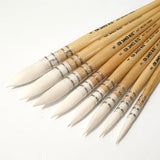 1pc artista pincel de pintura profissional artesanal esquilo cabelo aquarela pincel para guache pincéis de pintura a óleo aquarela