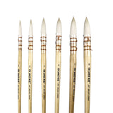 1pc artista pincel de pintura profissional artesanal esquilo cabelo aquarela pincel para guache pincéis de pintura a óleo aquarela