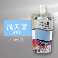 1pc maries 100ml 54 cores geléia gouache saco de pintura recarga não-tóxico portátil para pintura arte suprimentos