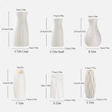 1pcs Enchanting Crescent Moon Vase Creative Design Ornaments Simple Plastic White Eco-Friendly  Vase Home Decoration New