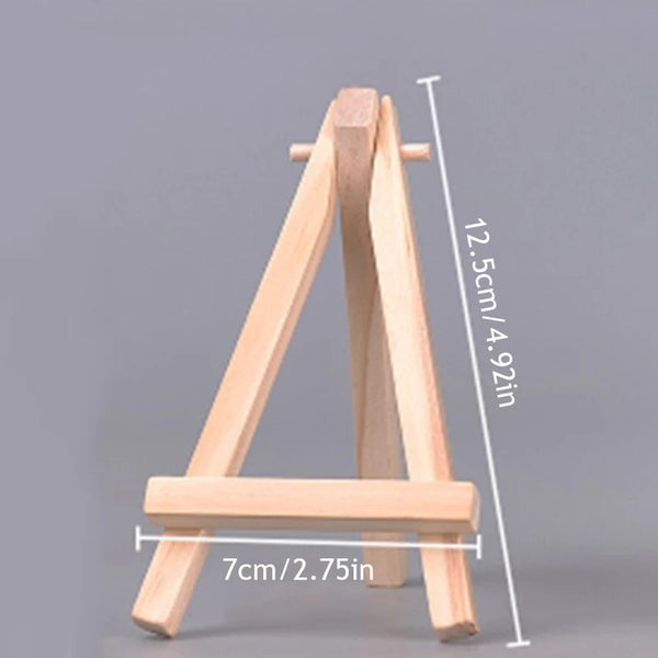 AOOKMIYA 12 Sets Mini Easels with Canvas Boards Small Easel Stands wit