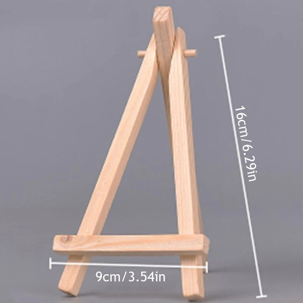 Mini Wooden Tripod Easel Display Painting Stand Card Canvas Holder Wedding  Party - Easels - AliExpress