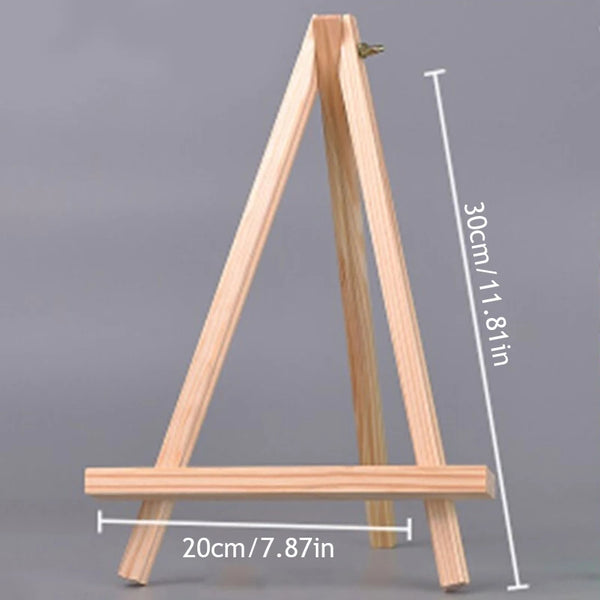 HeroNeo Mini Wooden Tripod Easel Display Painting Stand Card Canvas Holder  Wedding Party