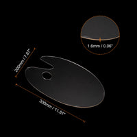 AOOKMIYA AOOKMIYA  2/3Pcs Acrylic Paint Palette Clear Palette Oval/Round Designs with Thumb Hole for Kid Artist Watercolor Drawing DIY Wall Art