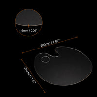 AOOKMIYA AOOKMIYA  2/3Pcs Acrylic Paint Palette Clear Palette Oval/Round Designs with Thumb Hole for Kid Artist Watercolor Drawing DIY Wall Art