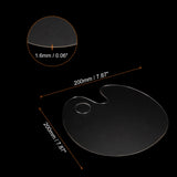 AOOKMIYA AOOKMIYA  2/3Pcs Acrylic Paint Palette Clear Palette Oval/Round Designs with Thumb Hole for Kid Artist Watercolor Drawing DIY Wall Art