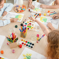AOOKMIYA AOOKMIYA  2/3Pcs Acrylic Paint Palette Clear Palette Oval/Round Designs with Thumb Hole for Kid Artist Watercolor Drawing DIY Wall Art