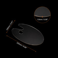 AOOKMIYA AOOKMIYA  2/3Pcs Acrylic Paint Palette Clear Palette Oval/Round Designs with Thumb Hole for Kid Artist Watercolor Drawing DIY Wall Art