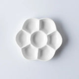 AOOKMIYA  2 Piece Simple Ceramic Multi-grid Palette Watercolor Painting White Porcelain Color Palette Art Supplies new