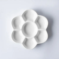 AOOKMIYA  2 Piece Simple Ceramic Multi-grid Palette Watercolor Painting White Porcelain Color Palette Art Supplies new