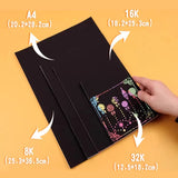 20 Sheets Kids Coloring Book Art Scratch Black Paper Rainbow Color Drawing Book School Supplies Free Shipping
