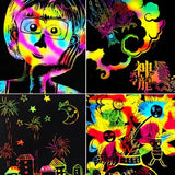 20 Sheets Kids Coloring Book Art Scratch Black Paper Rainbow Color Drawing Book School Supplies Free Shipping