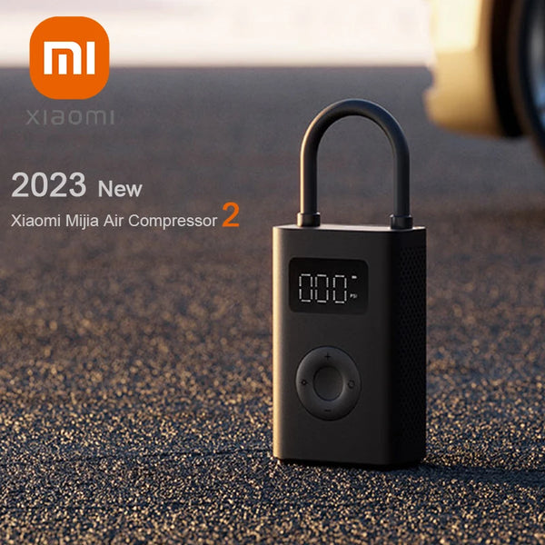 New Xiaomi Mini Air Pump 2 Mijia Portable Electric Air Compressor