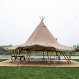 2023 new arrival canvas desert tipi tent wedding pyramid tent for event
