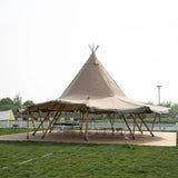 2023 new arrival canvas desert tipi tent wedding pyramid tent for event