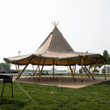 2023 new arrival canvas desert tipi tent wedding pyramid tent for event