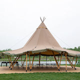 2023 new arrival canvas desert tipi tent wedding pyramid tent for event