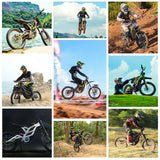 2024 Off Road Ebike 8000w 72v Mid drive Electric Bicycle Hybrid 35Ah Aluminum Electric Dirt Bike E Motorbike