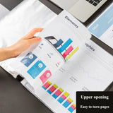20PCS/Bag Deli 5710 72616 Transparent Document Bag File Folder 11 Hole A4 30 Hole A3 Loose Leaf Insert Bag Clear File Folder