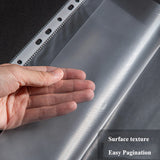 20PCS/Bag Deli 5710 72616 Transparent Document Bag File Folder 11 Hole A4 30 Hole A3 Loose Leaf Insert Bag Clear File Folder