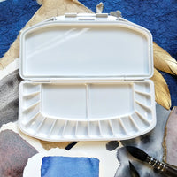 AOOKMIYA  21*10.5cm Artist plastic Color Mixing Box professional watercolor color box portable water powder pigment 16 grid color palette
