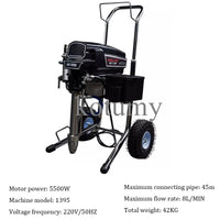 AOOKMIYA 220V Professional Electric Airless Paint Sprayer Plunger Type Painting Machine Tool Airless Spray Gun