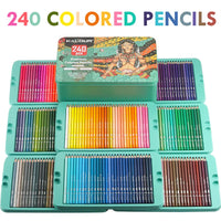 240/300 Pcs Oil Colored Pencils Set Professional Drawing Color Pencil 240/300 Colors For Artist Coloring Sketch Art Supplies