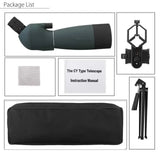25-75x70 Monocular Zoom Object Terrestrial Telescope  Powerful Binocular Spyglass Night Vision Scope Spotting Camping Waterproof