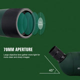 25-75x70 Monocular Zoom Object Terrestrial Telescope  Powerful Binocular Spyglass Night Vision Scope Spotting Camping Waterproof