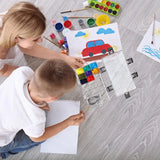 AOOKMIYA 2Pcs Paint Palette Box 24 Well Airtight Paint Palette Watercolor Paint Storage Containers Stay Wet Paint Organizer