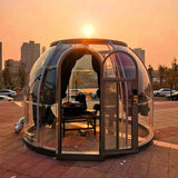 3.5 meter diameter prefab cabin restaurant transparent pc sliding dome tent house commercial starry skyrooms