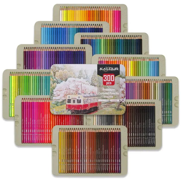 Metallic Colored Pencils Adult Coloring Set of 50 Drawing Pencils  Professional
