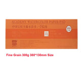 300g 100% Cotton Academy Watercolor Paper Pad Water Color Aquarelle Sketchbook Baohong 380*130mm with 20 Sheets
