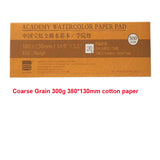 300g 100% Cotton Academy Watercolor Paper Pad Water Color Aquarelle Sketchbook Baohong 380*130mm with 20 Sheets