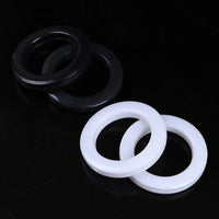 30Pcs Roman Curtain Decoration Accessories Plastic Rings Eyelets For Curtains Ring White Buckle Roman Pole Accessories