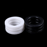 30Pcs Roman Curtain Decoration Accessories Plastic Rings Eyelets For Curtains Ring White Buckle Roman Pole Accessories