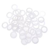 30Pcs Roman Curtain Decoration Accessories Plastic Rings Eyelets For Curtains Ring White Buckle Roman Pole Accessories