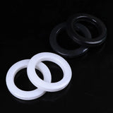 30Pcs Roman Curtain Decoration Accessories Plastic Rings Eyelets For Curtains Ring White Buckle Roman Pole Accessories