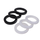 30Pcs Roman Curtain Decoration Accessories Plastic Rings Eyelets For Curtains Ring White Buckle Roman Pole Accessories