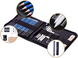 32 pçs conjunto de lápis desenho esboço kit inclui lápis de grafite pastel vara borracha profissional esboçar ferramentas