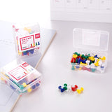 350PCS Deli 0021 Color I-Nail Push Pins Cute Wall Cubicle Accessories Cork Board Pin Thumbtacks