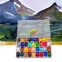 AOOKMIYA 36 Compartments Paint Palette Sealed with Lid Paint Palette for Acrylic Painting Watercolor Gouache Mixing Colors Travel Box