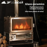 3F UL GEAR Firewood Stove 2.0 Winter Outdoor Camping Tent Wood Brazier Stainless Steel Hiking Burning Heater Burner With Chimney