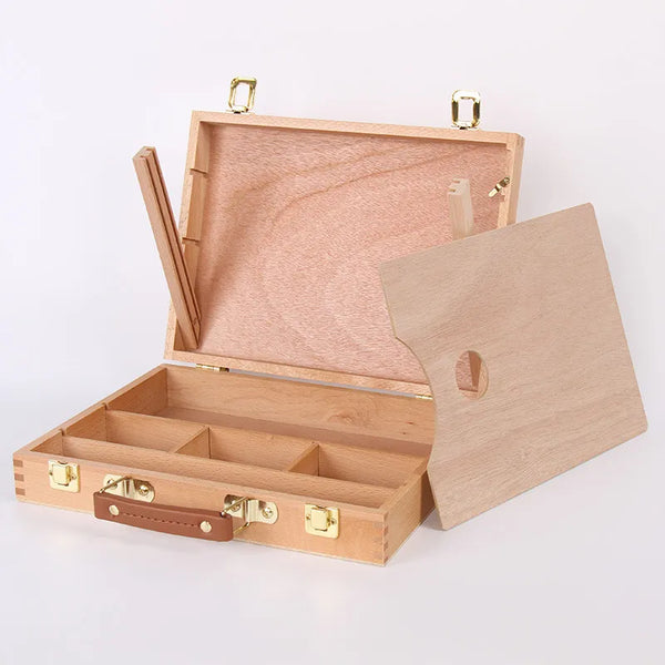 Artist 3-drawer Storage Box, Portable Wooden Box Storage