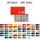 48/60 Sets Holbein Artists' Watercolors 5ML Tubes Professional Water Color Pigment Artist Painter Student Art Supplies