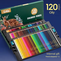 48/72/120/150/200 Professional Oil Color Pencil Set Watercolor Drawing Colored Pencils Storage Bag Stationary School Supplies